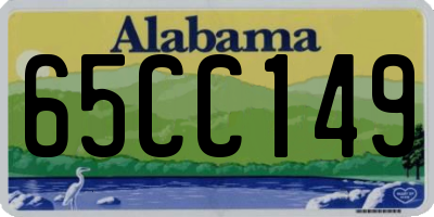 AL license plate 65CC149
