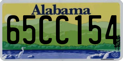 AL license plate 65CC154