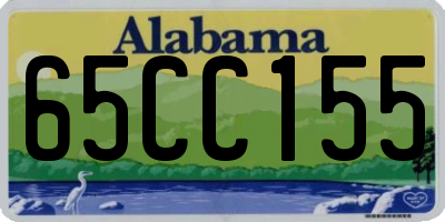 AL license plate 65CC155