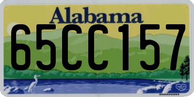 AL license plate 65CC157