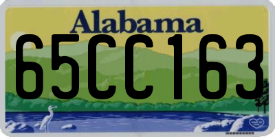 AL license plate 65CC163