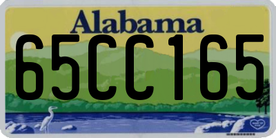 AL license plate 65CC165
