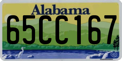AL license plate 65CC167