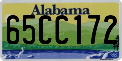 AL license plate 65CC172