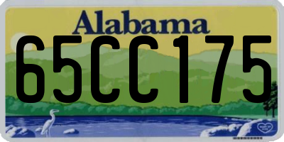 AL license plate 65CC175