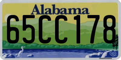 AL license plate 65CC178