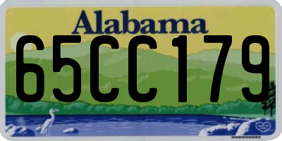 AL license plate 65CC179