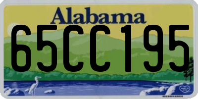 AL license plate 65CC195