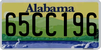 AL license plate 65CC196