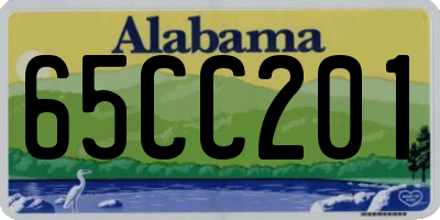 AL license plate 65CC201