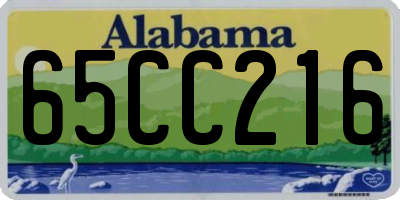 AL license plate 65CC216