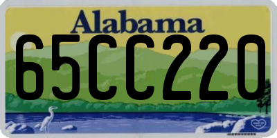 AL license plate 65CC220