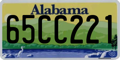 AL license plate 65CC221