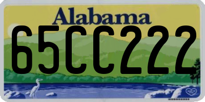AL license plate 65CC222