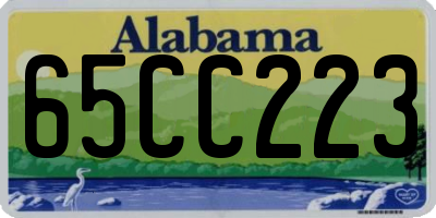 AL license plate 65CC223
