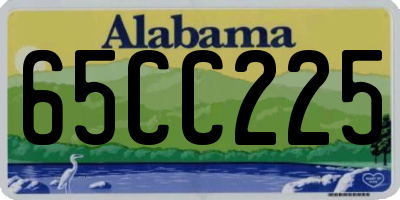 AL license plate 65CC225