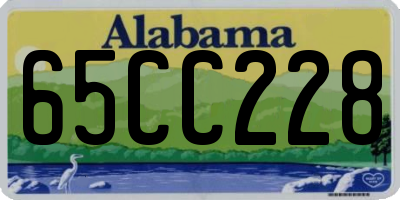 AL license plate 65CC228