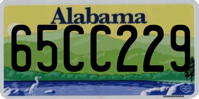 AL license plate 65CC229