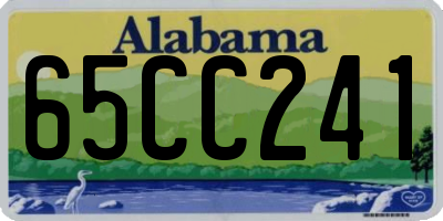 AL license plate 65CC241