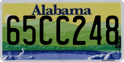 AL license plate 65CC248