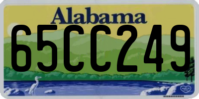 AL license plate 65CC249