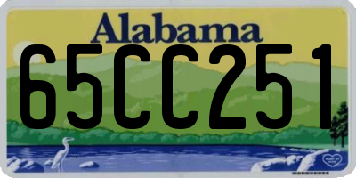 AL license plate 65CC251