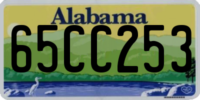 AL license plate 65CC253