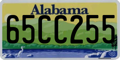 AL license plate 65CC255
