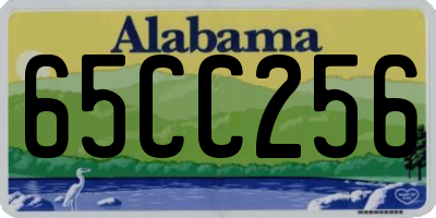 AL license plate 65CC256