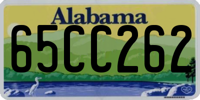 AL license plate 65CC262