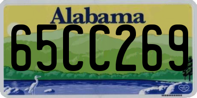 AL license plate 65CC269