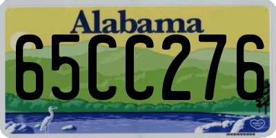 AL license plate 65CC276