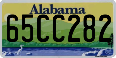AL license plate 65CC282