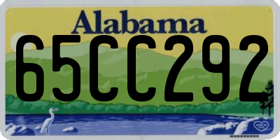 AL license plate 65CC292