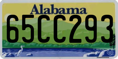 AL license plate 65CC293