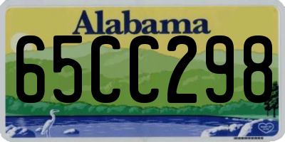 AL license plate 65CC298