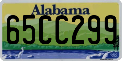 AL license plate 65CC299