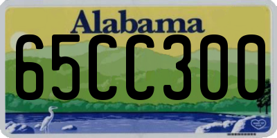 AL license plate 65CC300