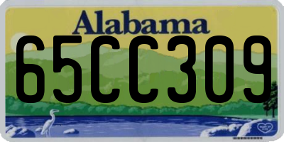 AL license plate 65CC309