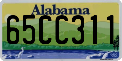 AL license plate 65CC311