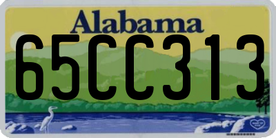 AL license plate 65CC313