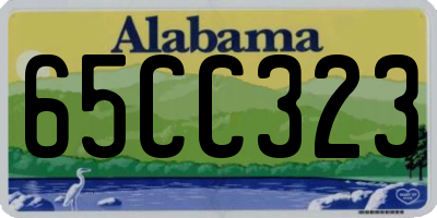AL license plate 65CC323