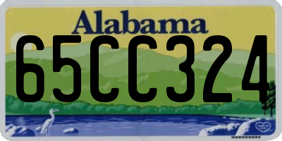 AL license plate 65CC324