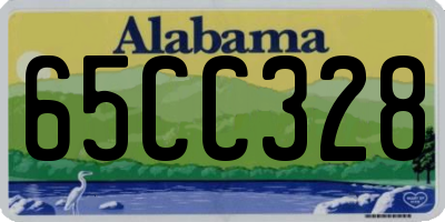 AL license plate 65CC328