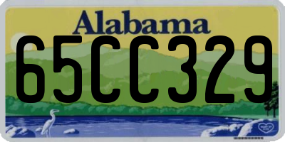 AL license plate 65CC329