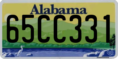 AL license plate 65CC331