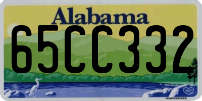 AL license plate 65CC332
