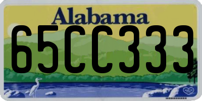 AL license plate 65CC333
