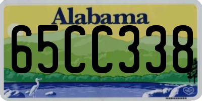 AL license plate 65CC338
