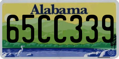 AL license plate 65CC339